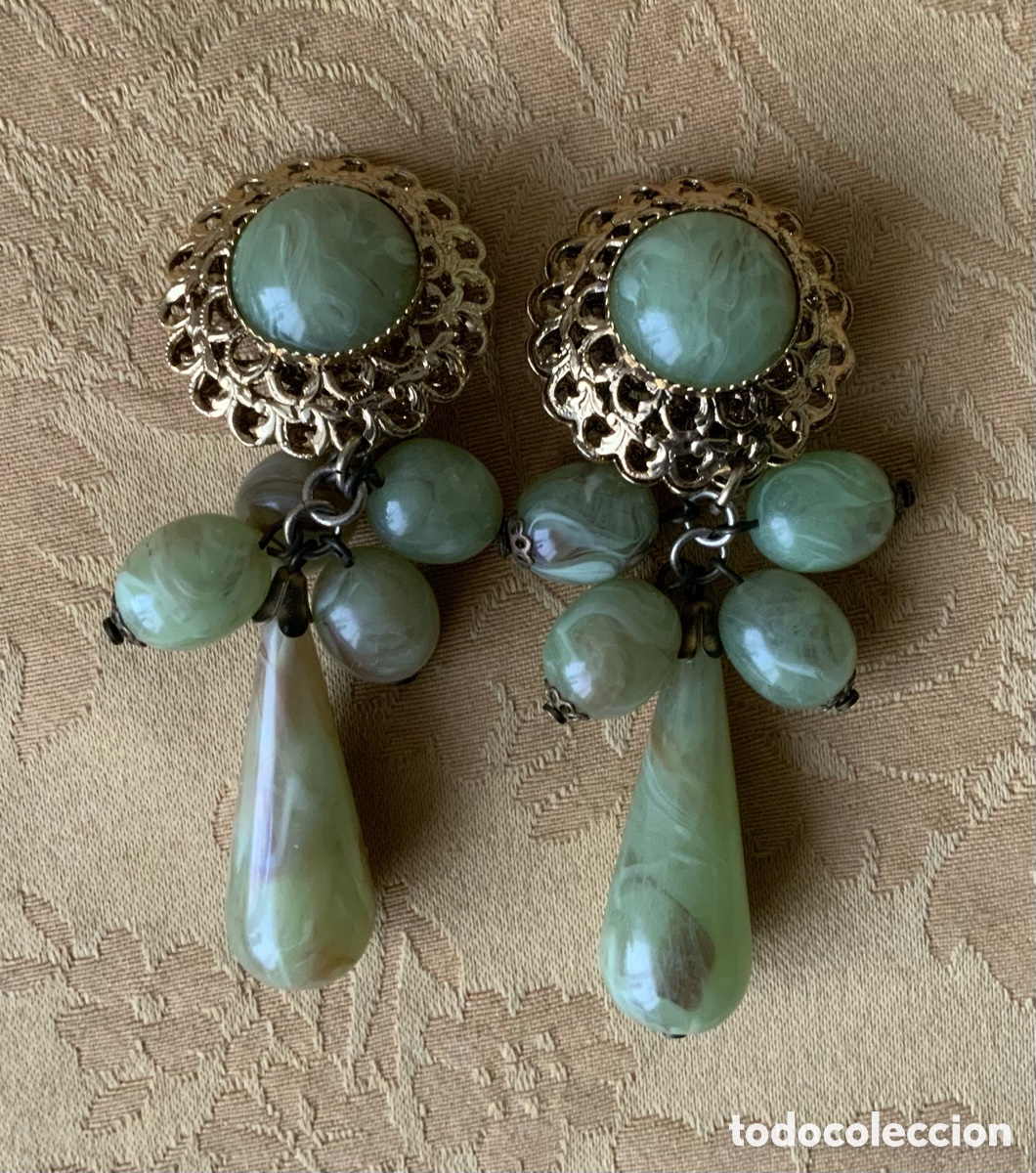 Vintage: PENDIENTES PG LARGOS A&Ntilde;OS 80 - Foto 6