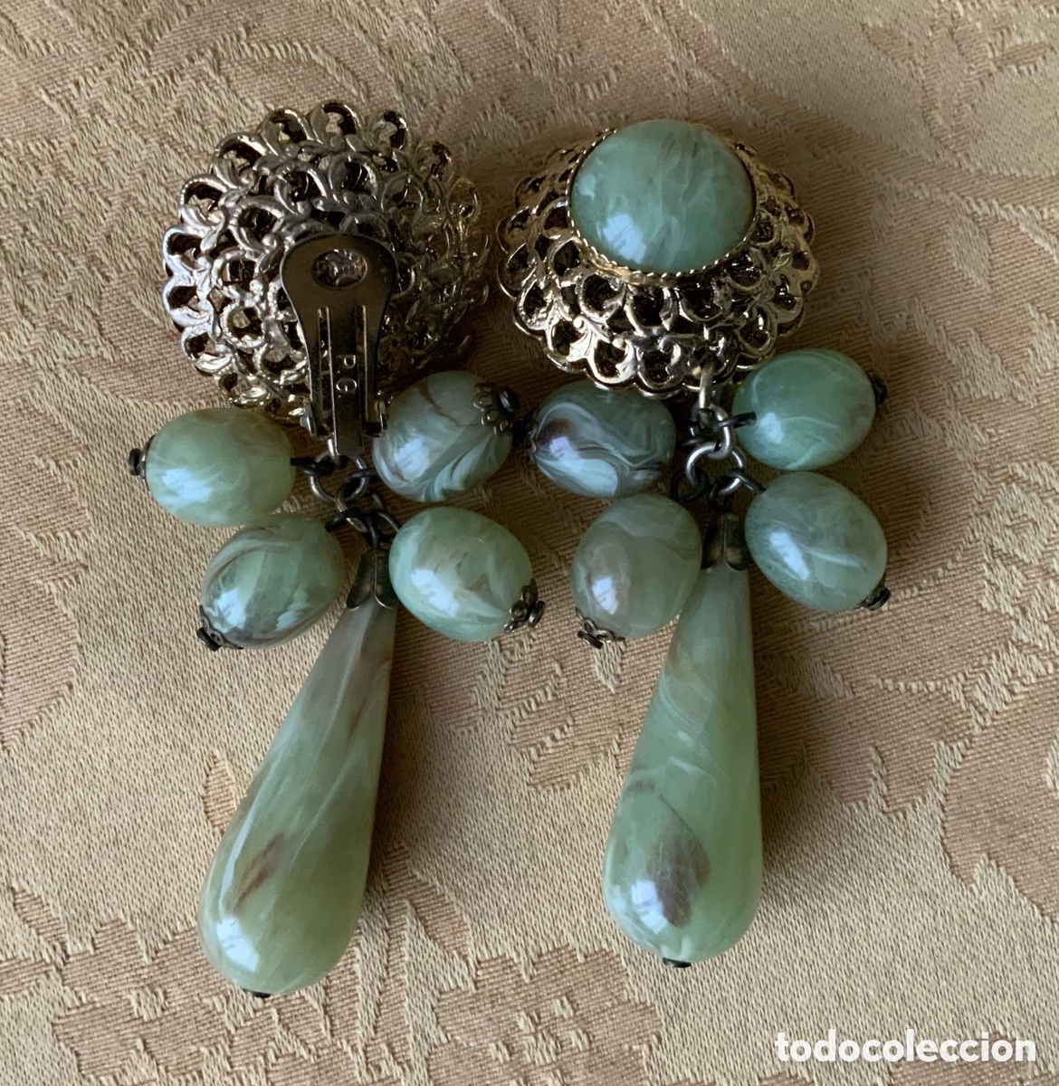 Vintage: PENDIENTES PG LARGOS A&Ntilde;OS 80 - Foto 7