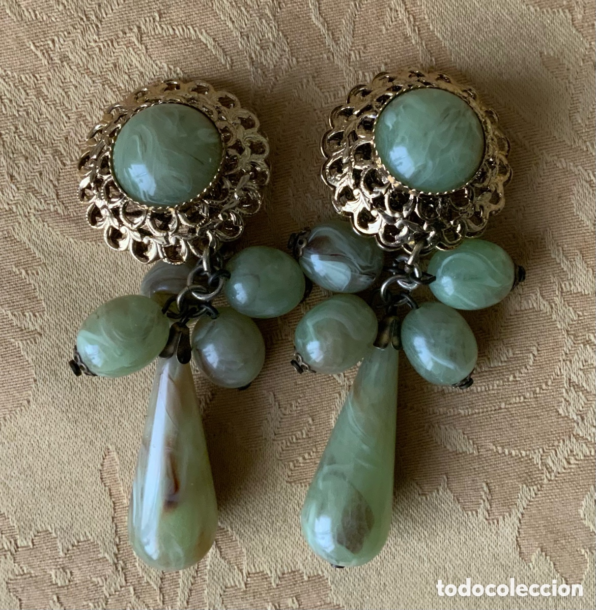 Vintage: PENDIENTES PG LARGOS A&Ntilde;OS 80 - Foto 1