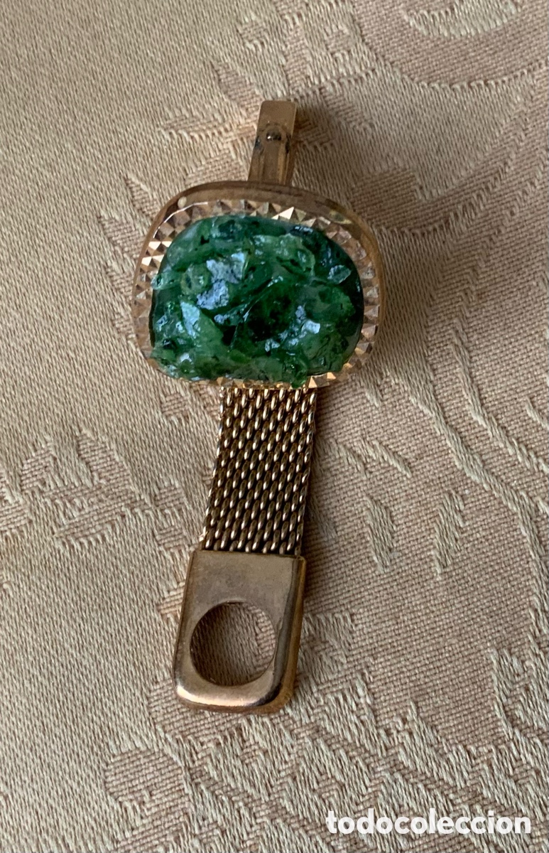 Vintage: GEMELOS VINTAGE CRISTAL VERDE - Foto 13