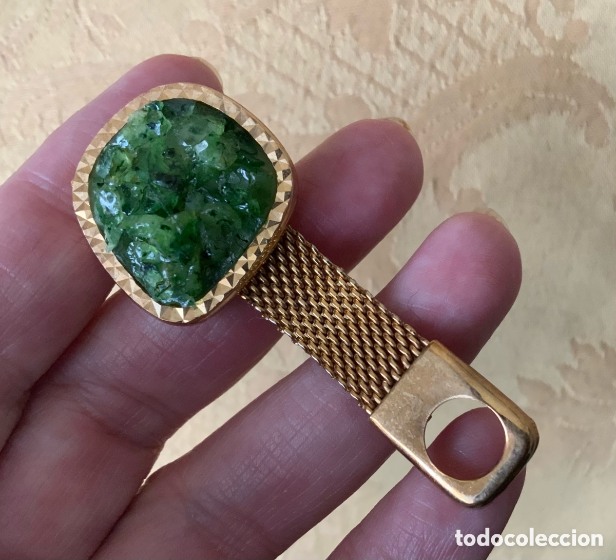 Vintage: GEMELOS VINTAGE CRISTAL VERDE - Foto 15