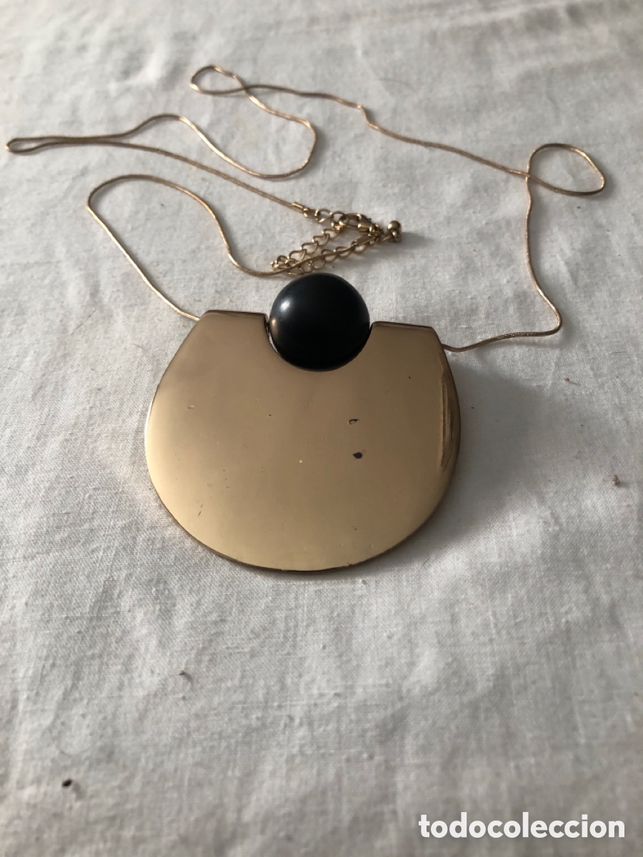 Vintage: Collar Vintage Modernista A&ntilde;os 70 - Dise&ntilde;o Geom&eacute;trico Macizo (103g)
