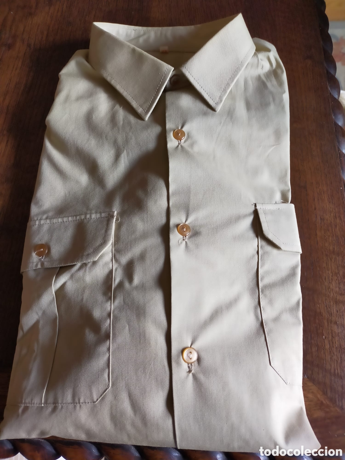 Vintage: CAMISA EJERCITO ESPA&Ntilde;OL 1975 TALLA 42 - Foto 1