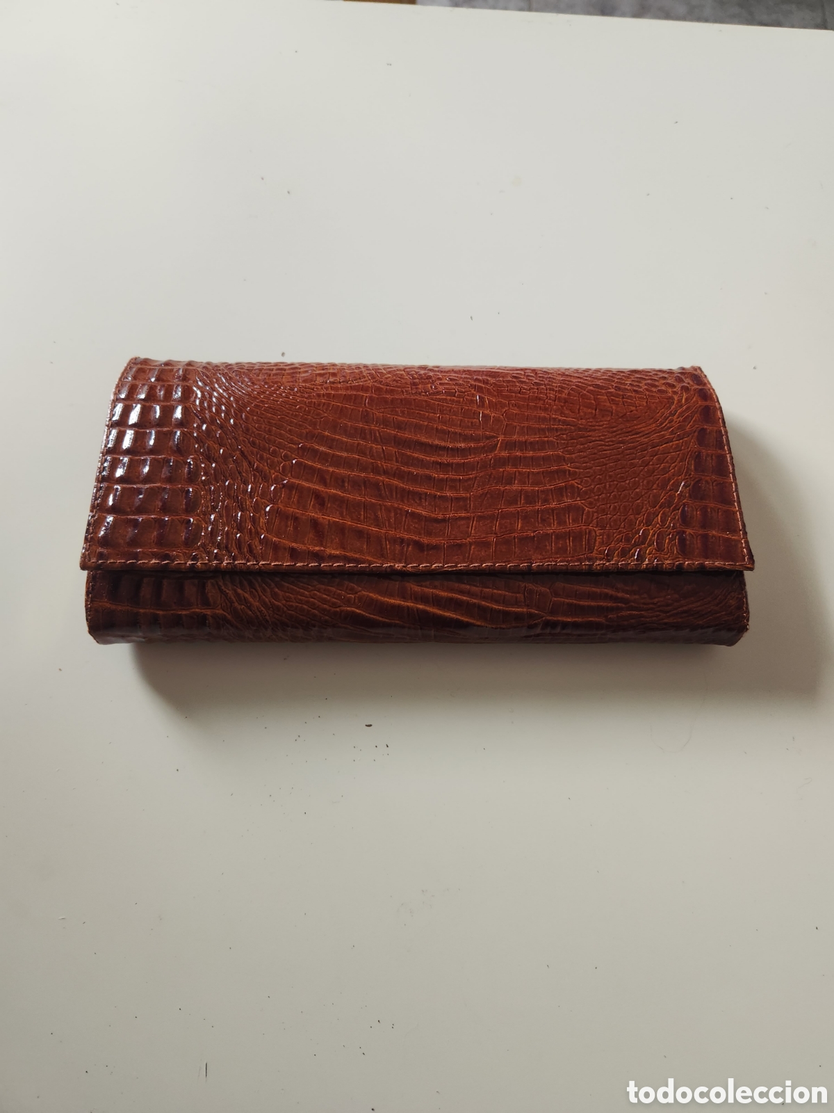Vintage: MONEDERO DE PIEL DE COCODRILO VINTAGE