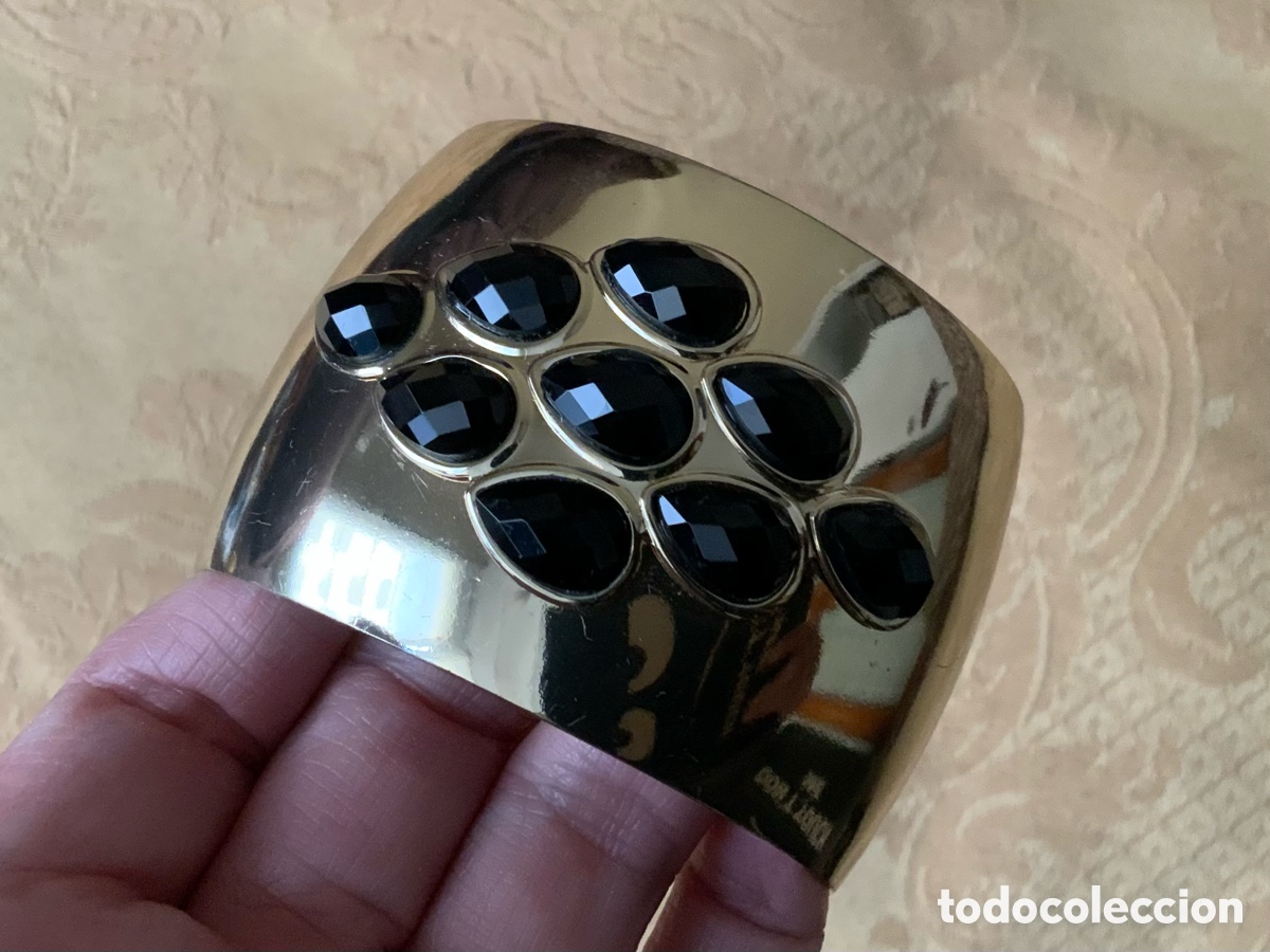 Vintage: PULSERA BRAZALETE METAL DORADO - Foto 2
