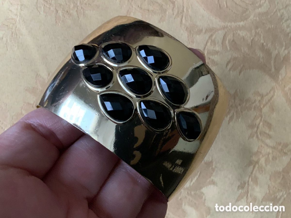 Vintage: PULSERA BRAZALETE METAL DORADO - Foto 4