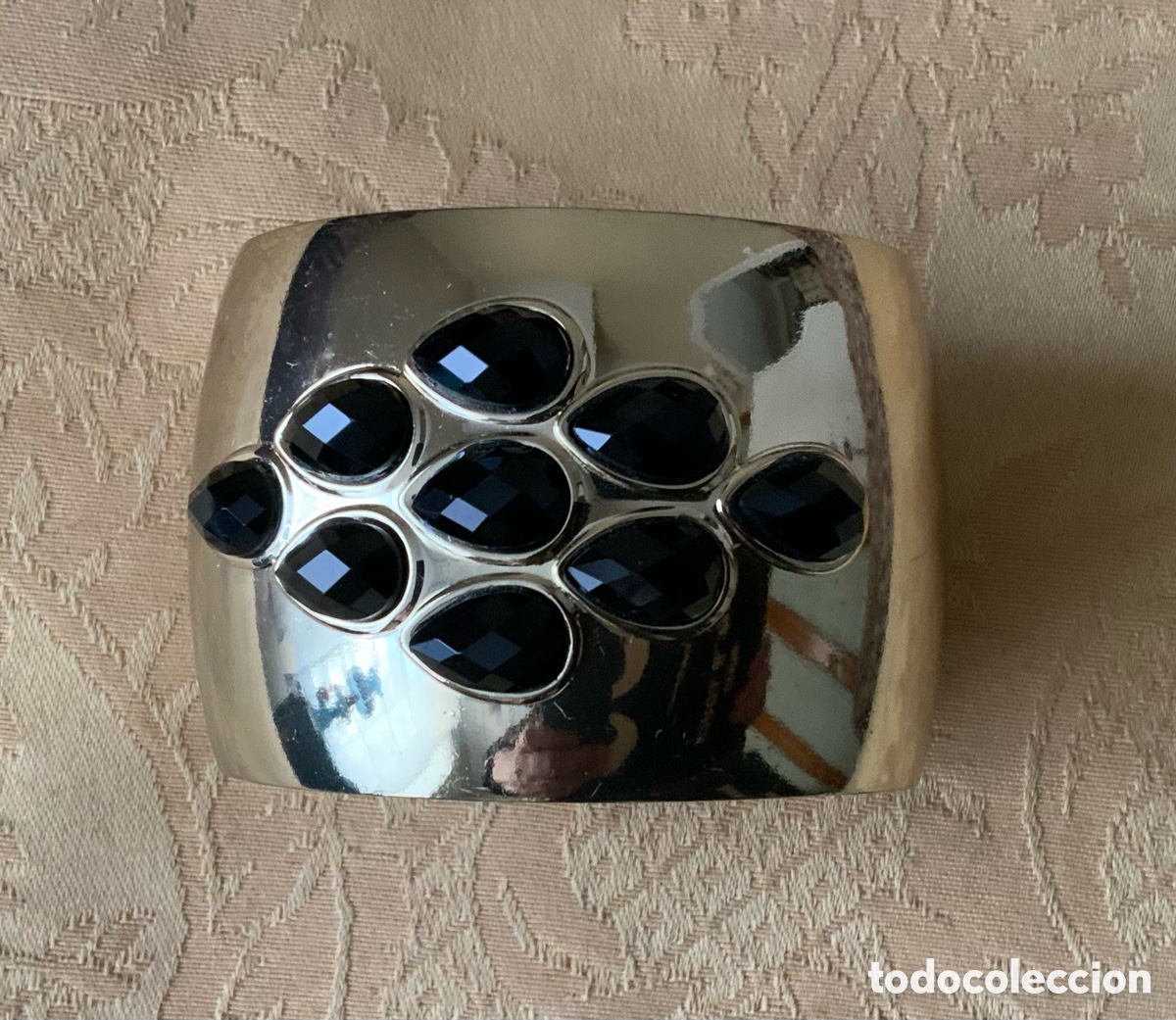 Vintage: PULSERA BRAZALETE METAL DORADO - Foto 6
