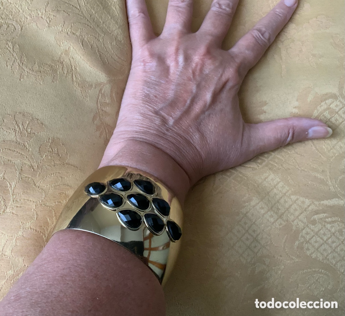Vintage: PULSERA BRAZALETE METAL DORADO - Foto 7