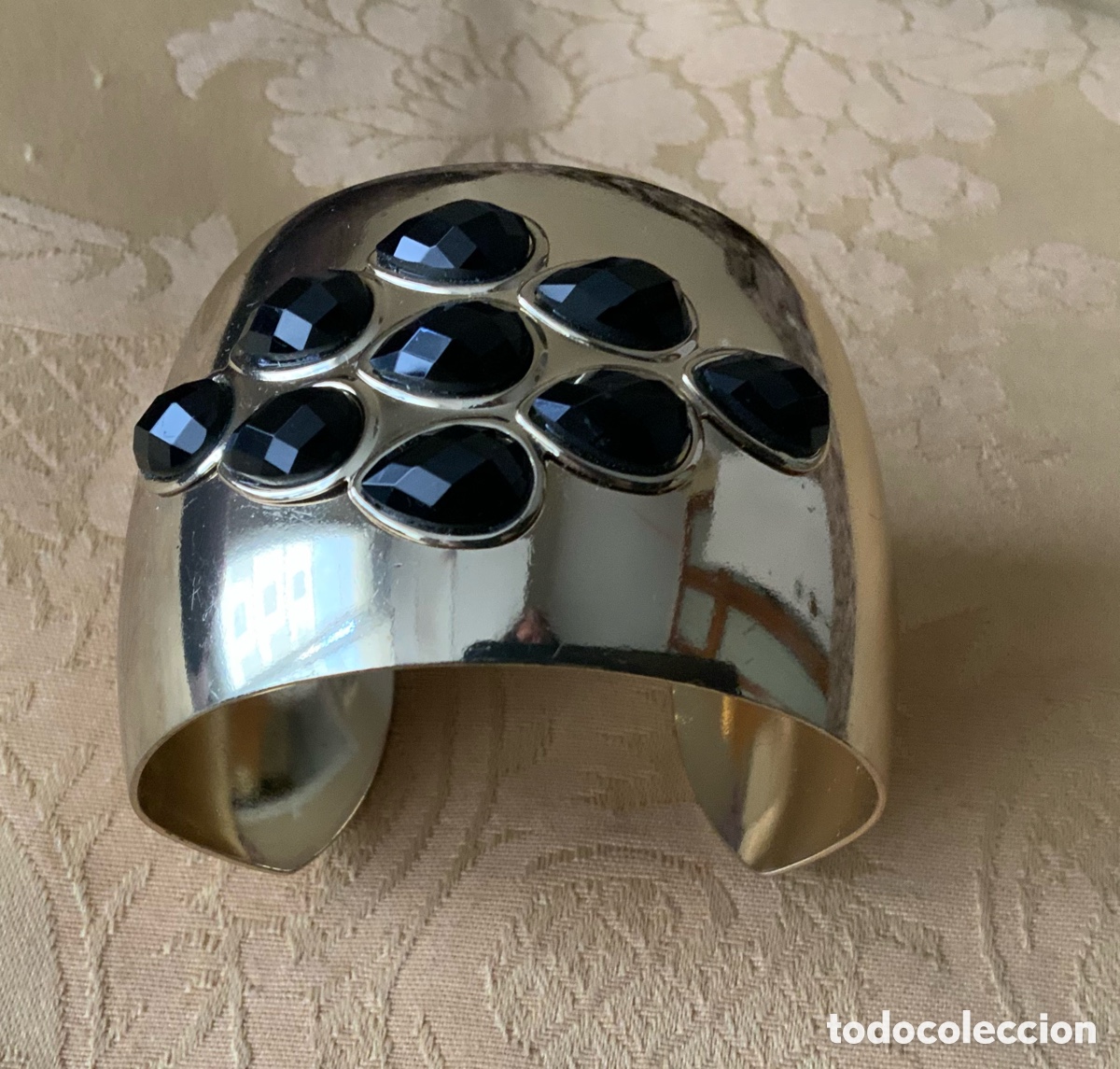 Vintage: PULSERA BRAZALETE METAL DORADO - Foto 8
