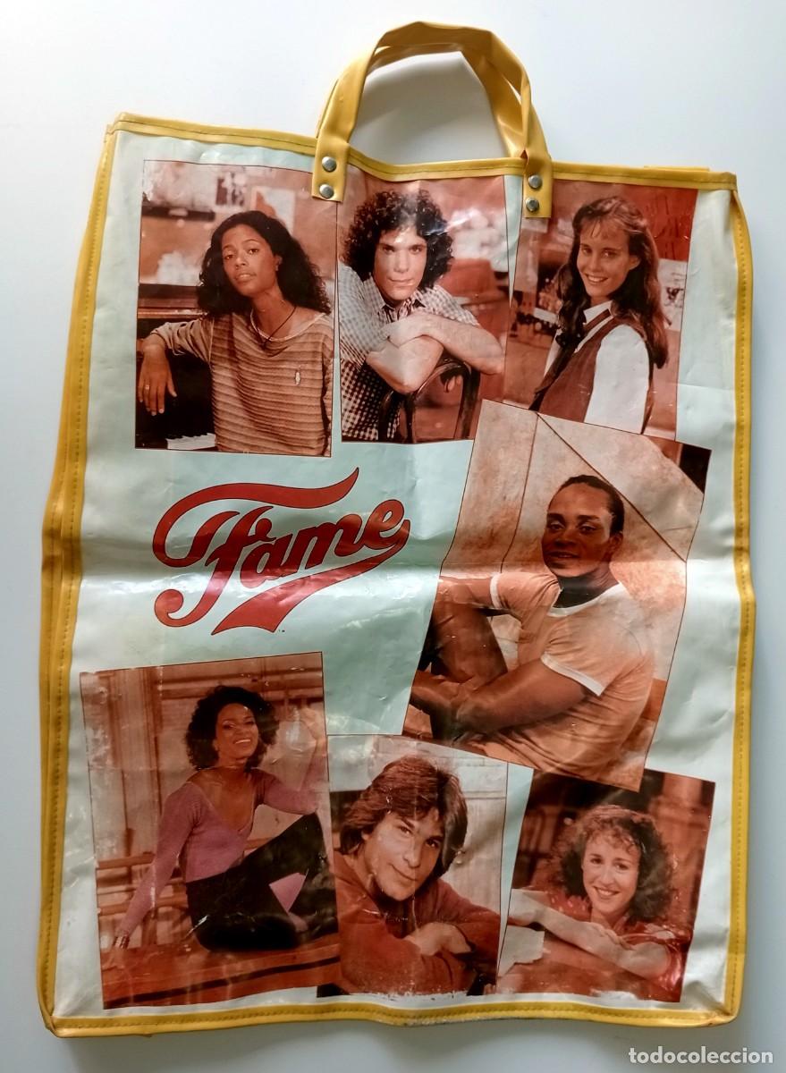 Vintage: BOLSA DE PL&Aacute;STICO CON DISE&Ntilde;O DE LA SERIE DE T.V. FAMA A&Ntilde;OS 80 FAME