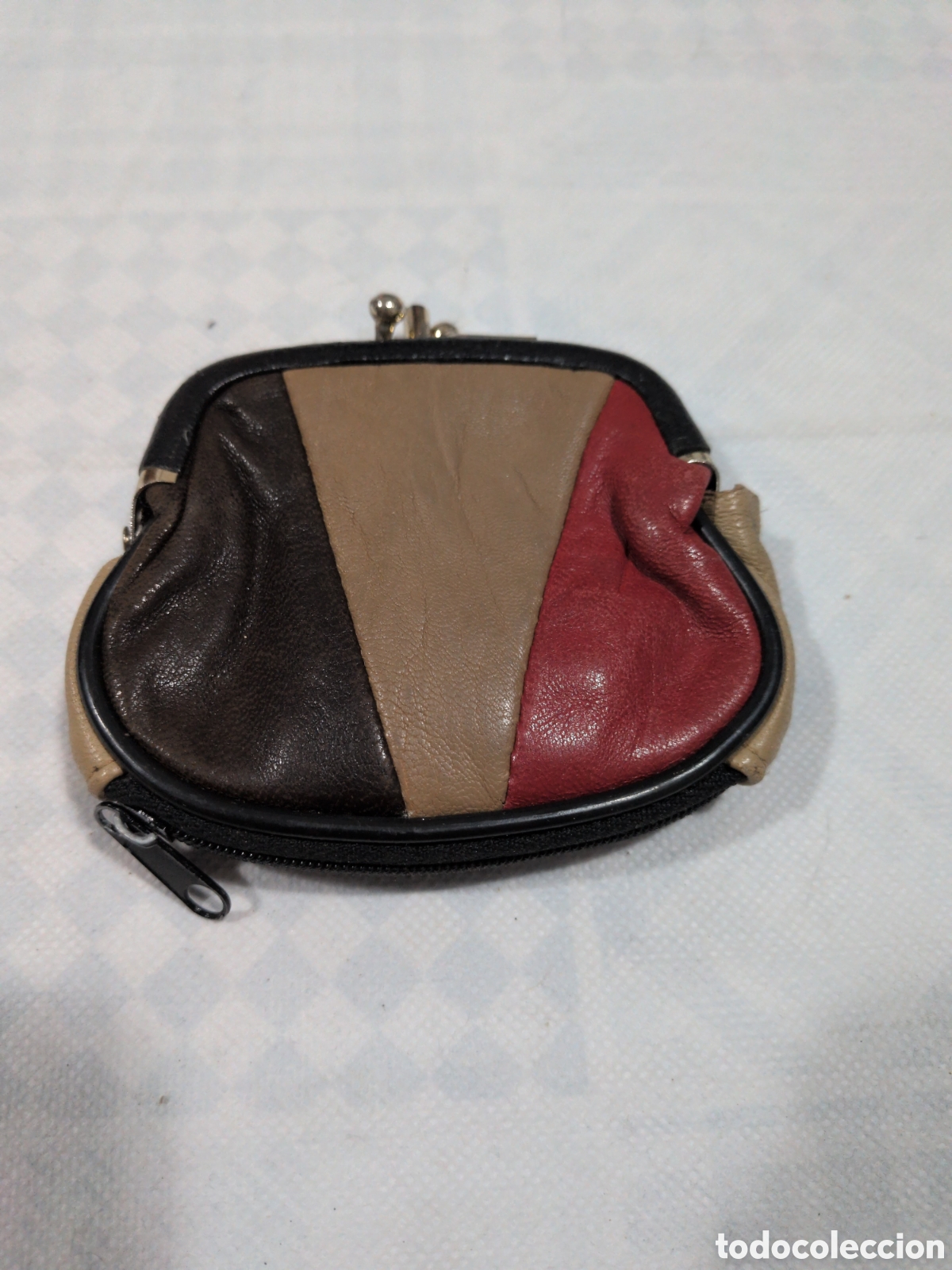 Vintage: Monedero de piel vintage