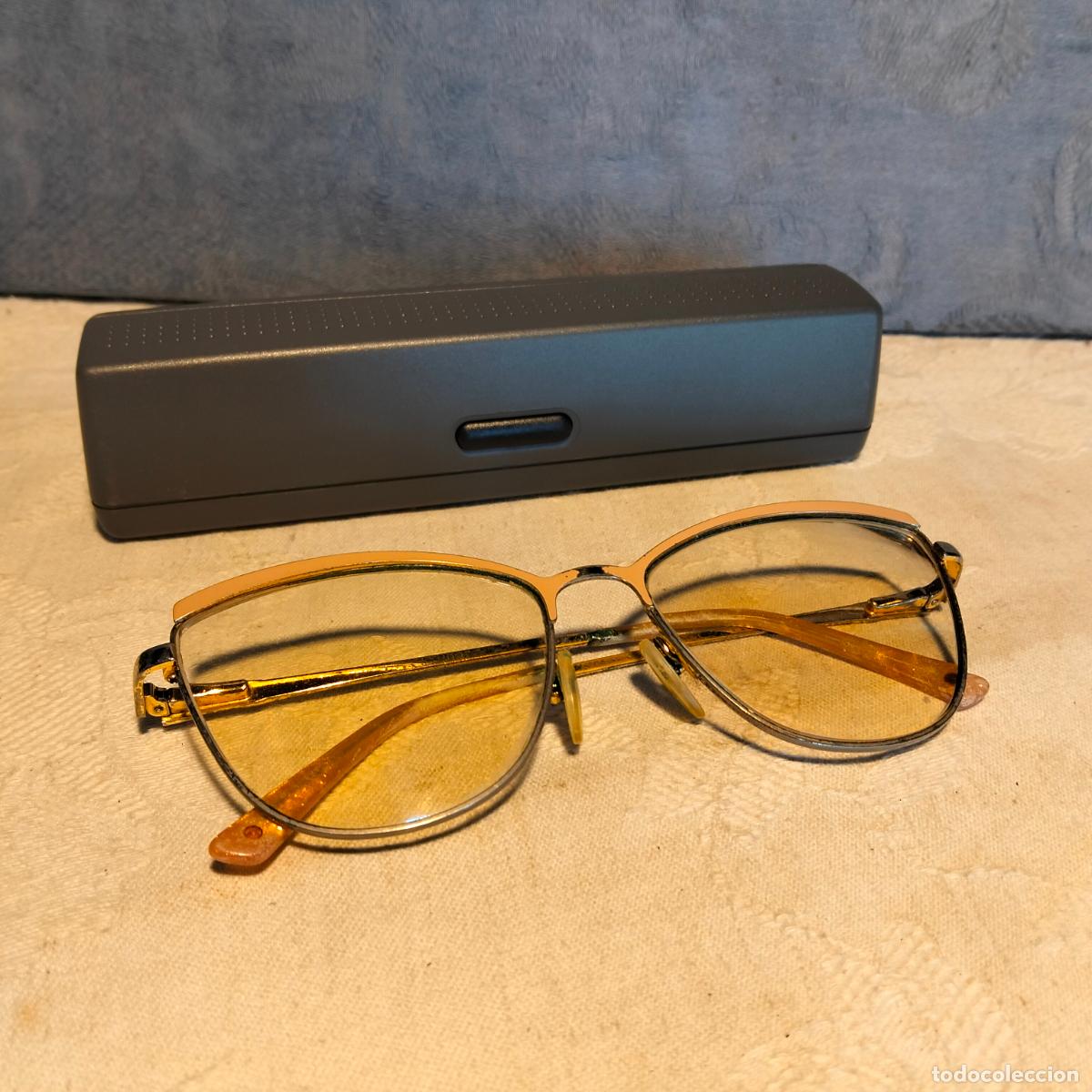 Vintage: Gafas de ver antiguas montura de metal met&aacute;lica estilo vintage a&ntilde;os 60-70