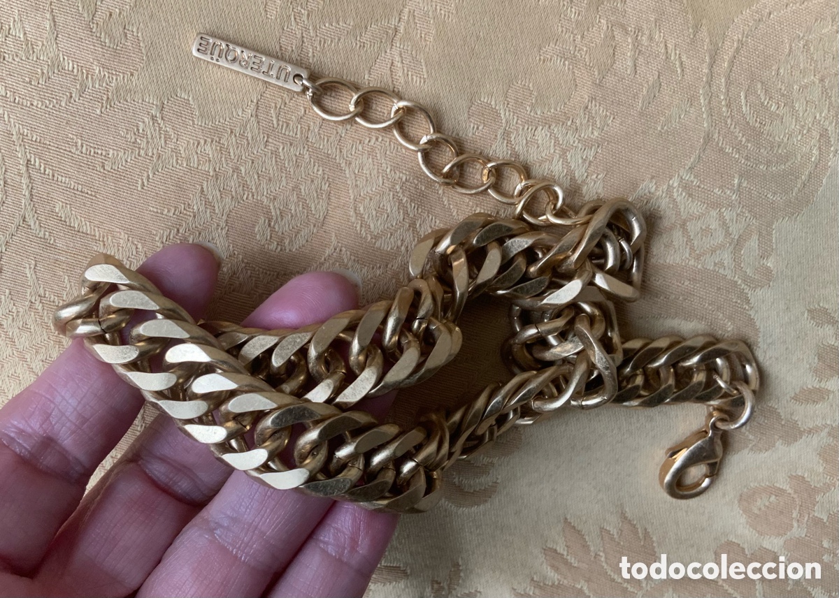Vintage: COLLAR GARGANTILLA CADENA UTERQ&Uuml;E - Foto 10