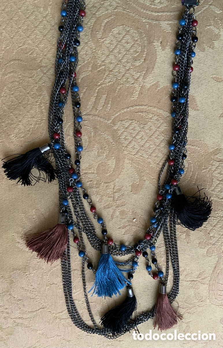 Vintage: COLLAR ETNICO DE CADENAS - Foto 1