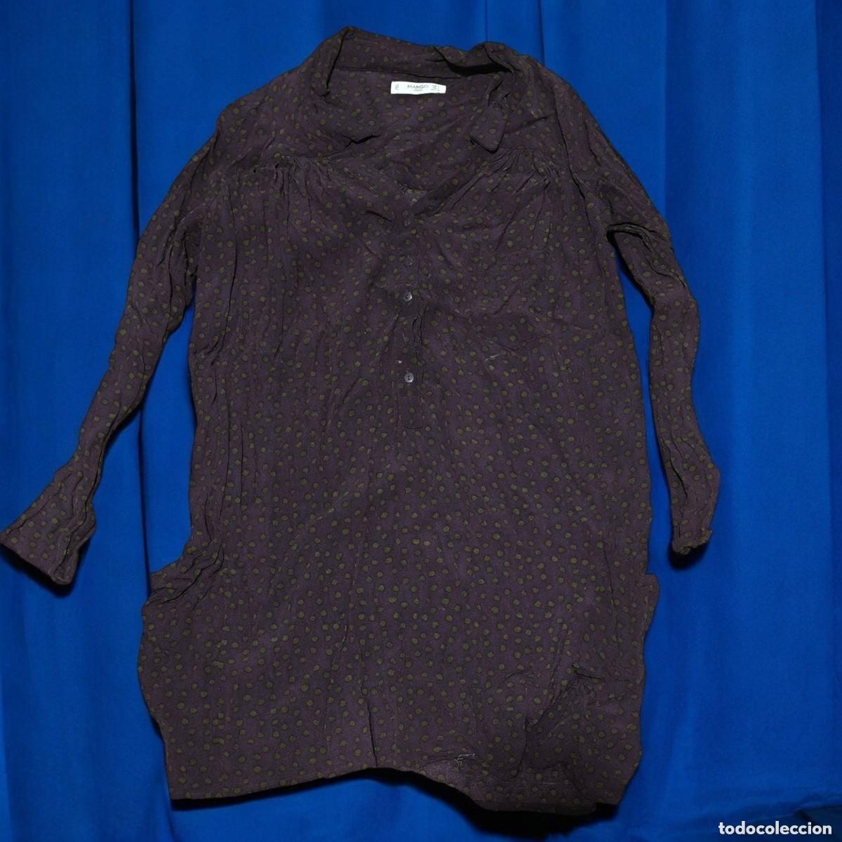 Vintage: Blusa Mujer Estampada Talla S &ndash; Camisa Ligera Elegante De Estilo Casual Chic