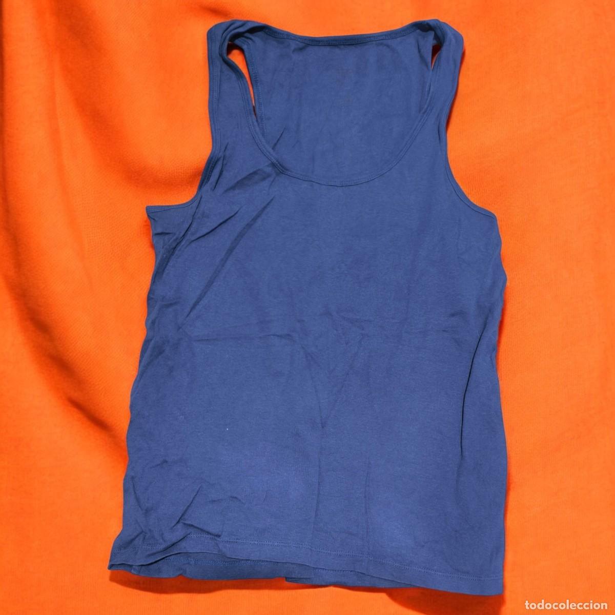 Vintage: Camiseta De Tirantes Azul Mujer &ndash; Talla S / M &ndash; Top B&aacute;sico Verano