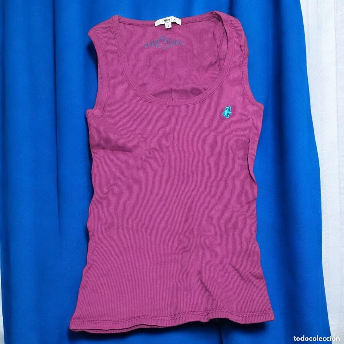 Vintage: Camiseta Tirantes Mujer Rosa Talla M &ndash; Top B&aacute;sico Ajustado Estilo Casual Moderno