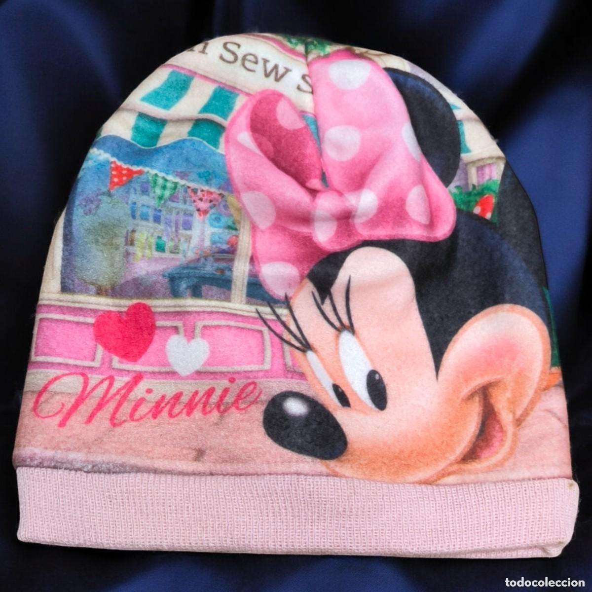 Vintage: Gorro Minnie Mouse &ndash; Dise&ntilde;o Original Disney Rosa Con Lazo