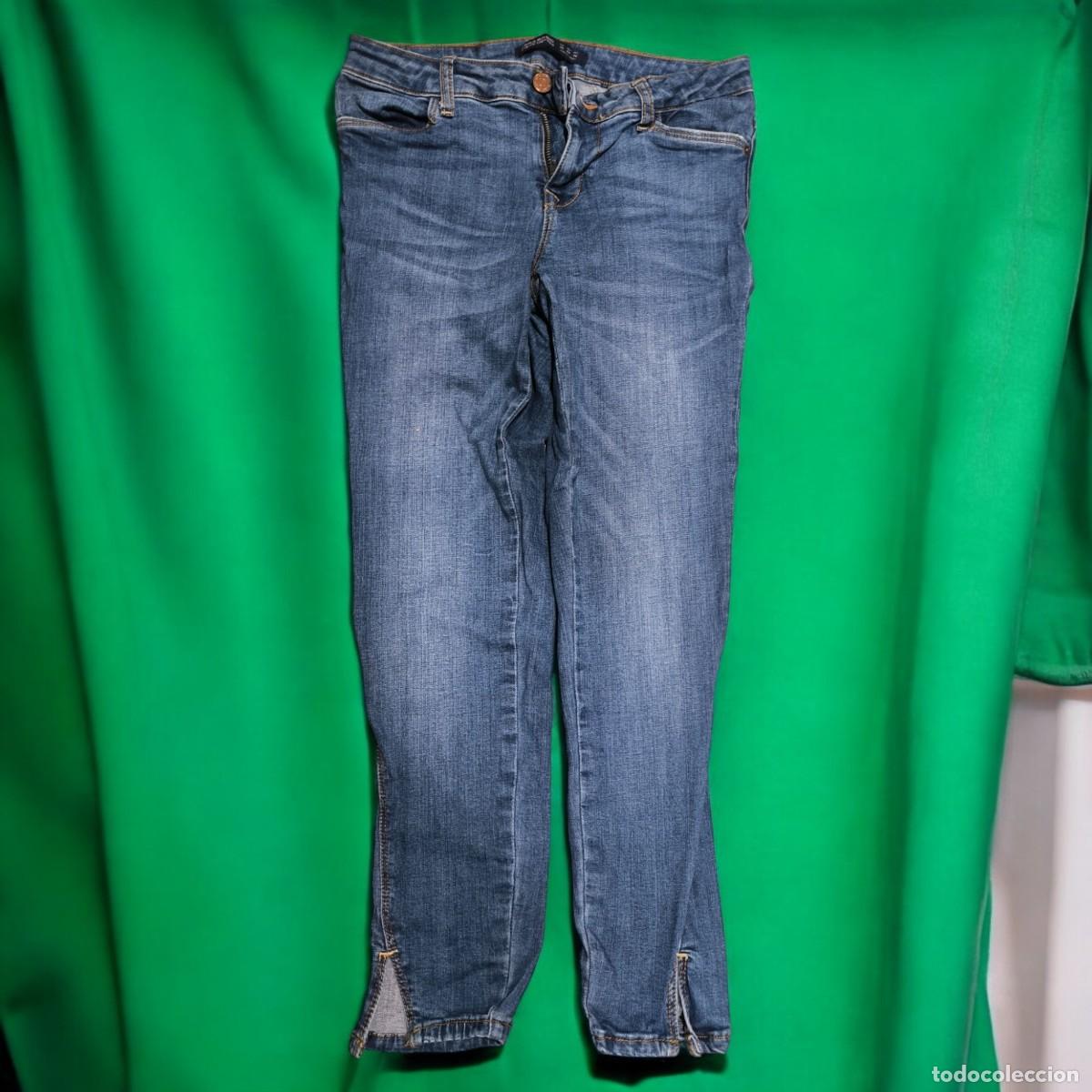 Vintage: Pantal&oacute;n Vaquero Azul Zara Basic Denim &ndash; Talla 36 EU Estilo Slim
