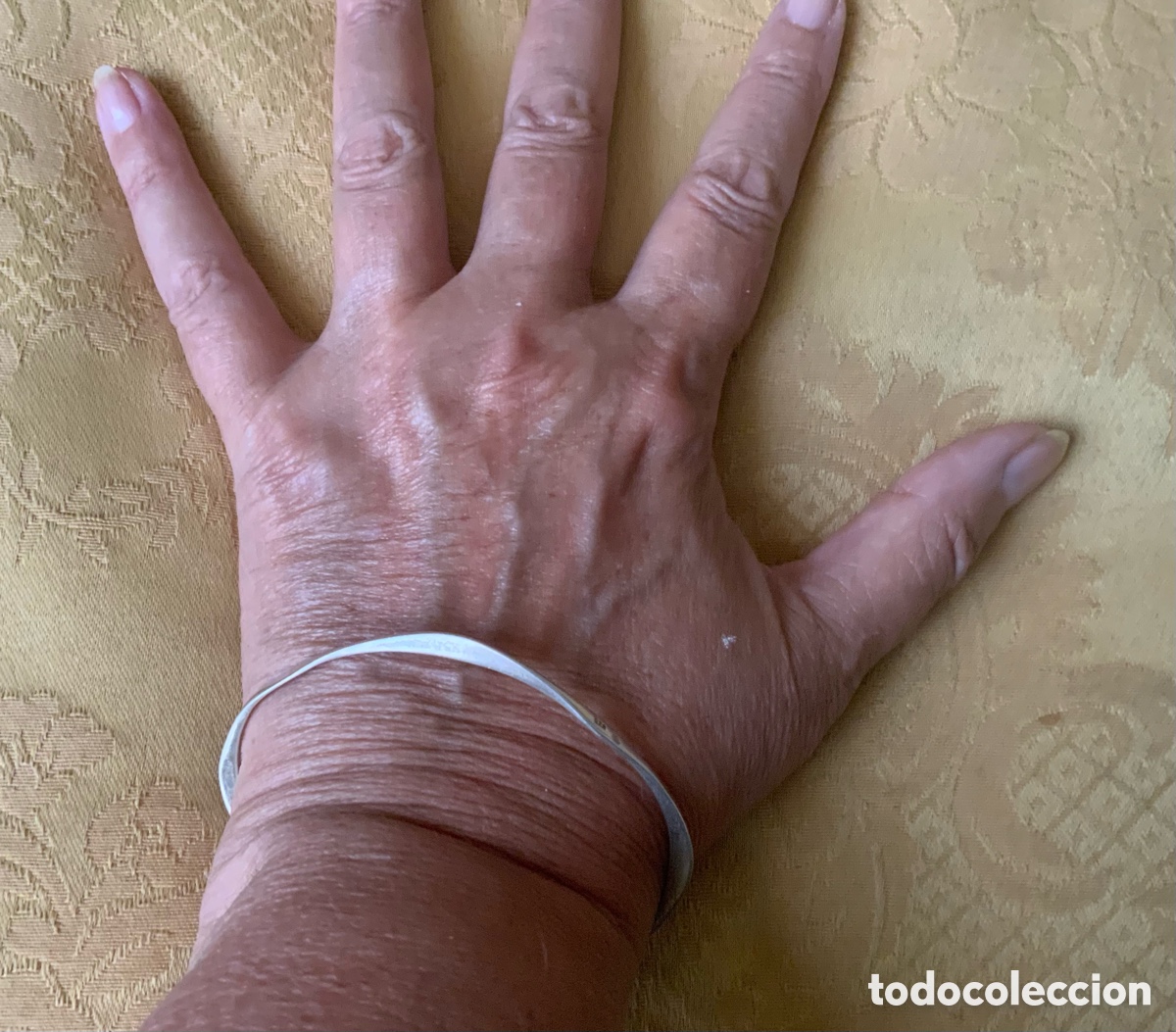 Vintage: PULSERA R&Iacute;GIDA VINTAGE PLATA LEY - Foto 8