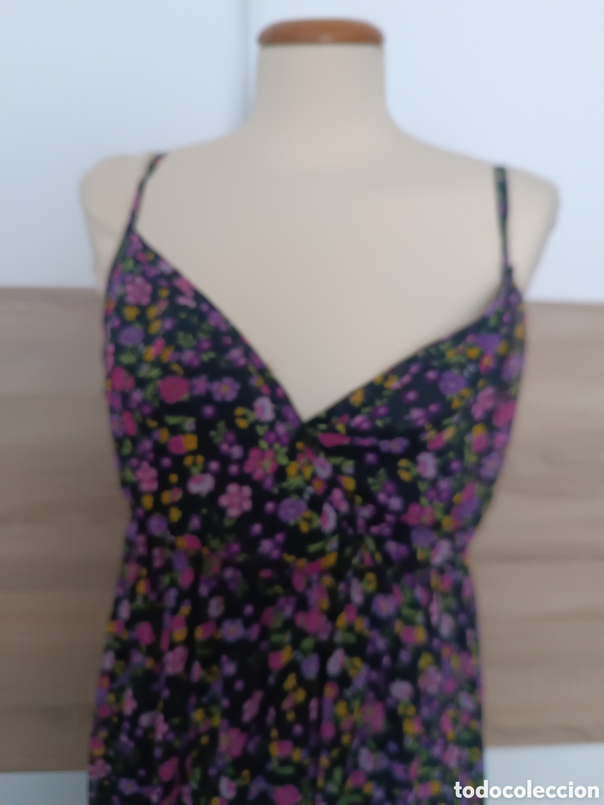 Vintage: Vestido largo floral - Foto 2