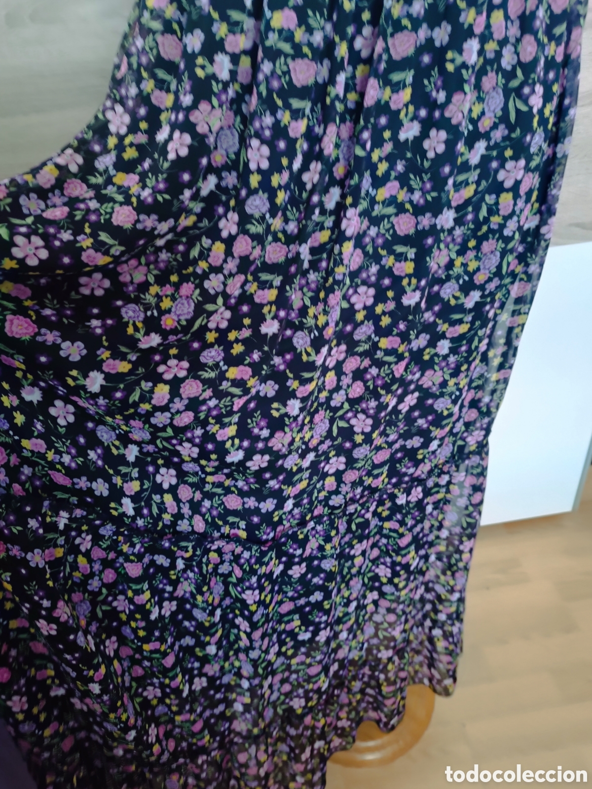 Vintage: Vestido largo floral - Foto 5