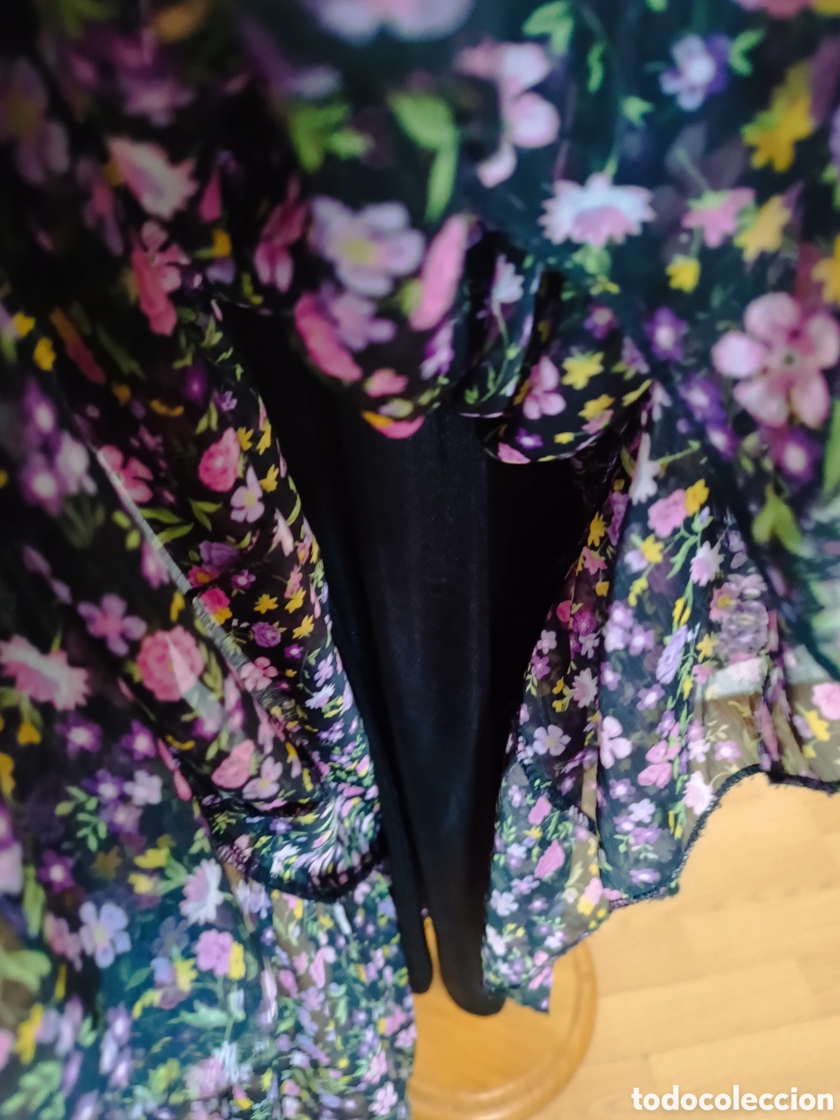 Vintage: Vestido largo floral - Foto 6