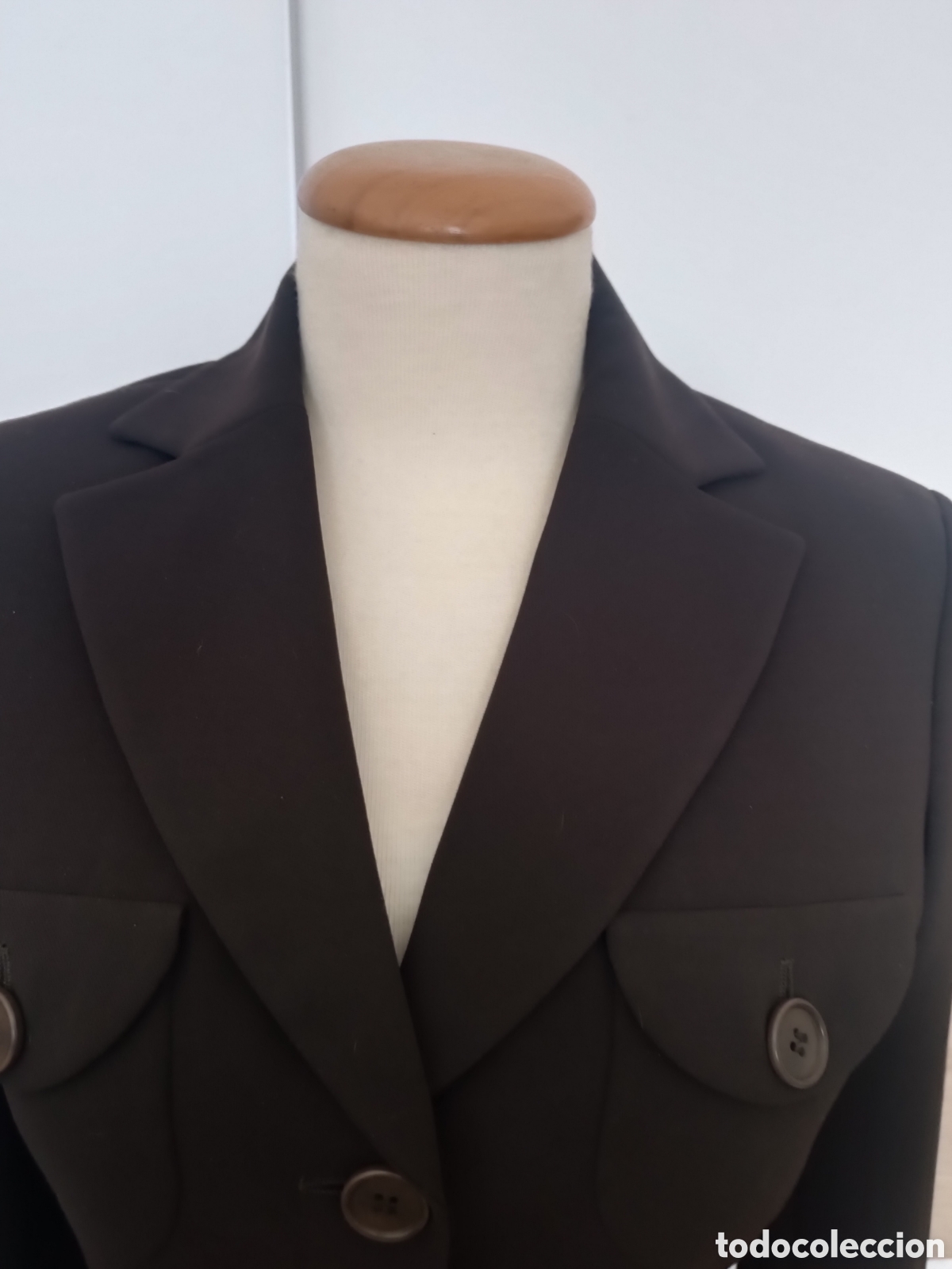 Vintage: Chaqueta de vestir marr&oacute;n - Foto 3