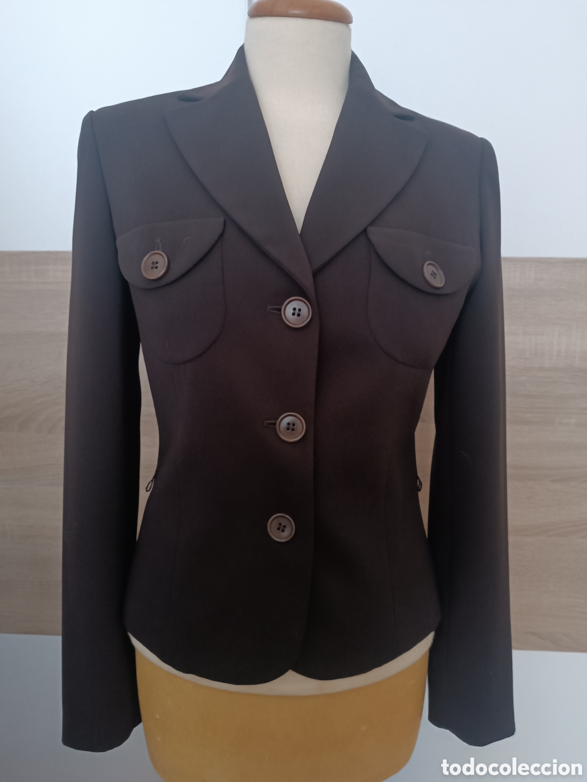 Vintage: Chaqueta de vestir marr&oacute;n - Foto 1