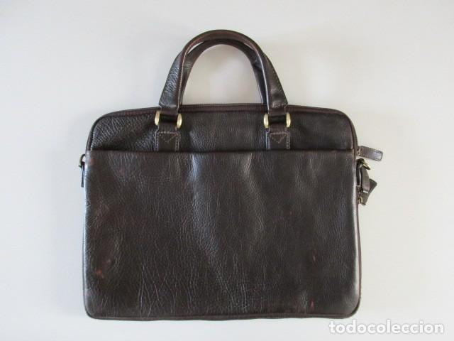 Vintage: BOLSO MALET&Iacute;N CONFECCIONADO EN PIEL MUY BUEN ESTADO