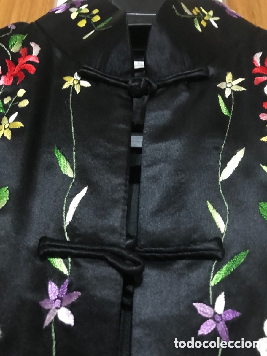 Vintage: Chaqueta bordada, flores y p&aacute;jaros - Foto 9