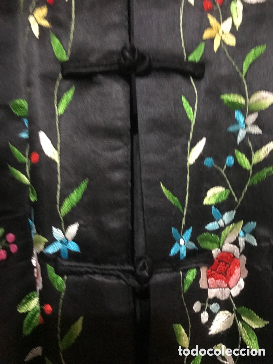 Vintage: Chaqueta bordada, flores y p&aacute;jaros - Foto 10