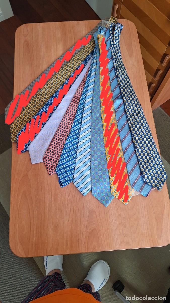 Vintage: Corbatas de seda natural, alguna de Lancel, Ignacio Diez.