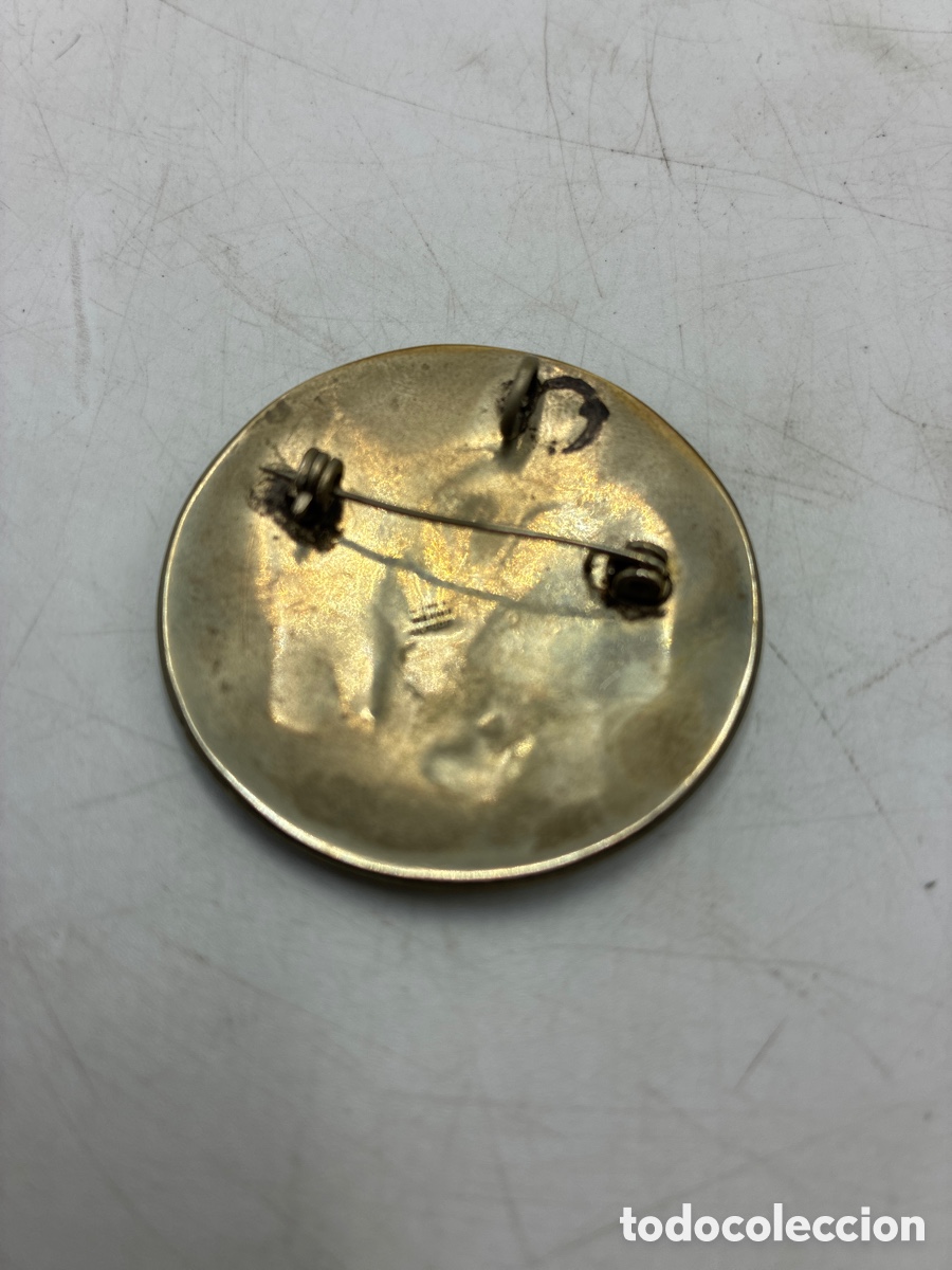 Vintage: Alfiler o Broche con incrustaciones de n&aacute;car. - Foto 2