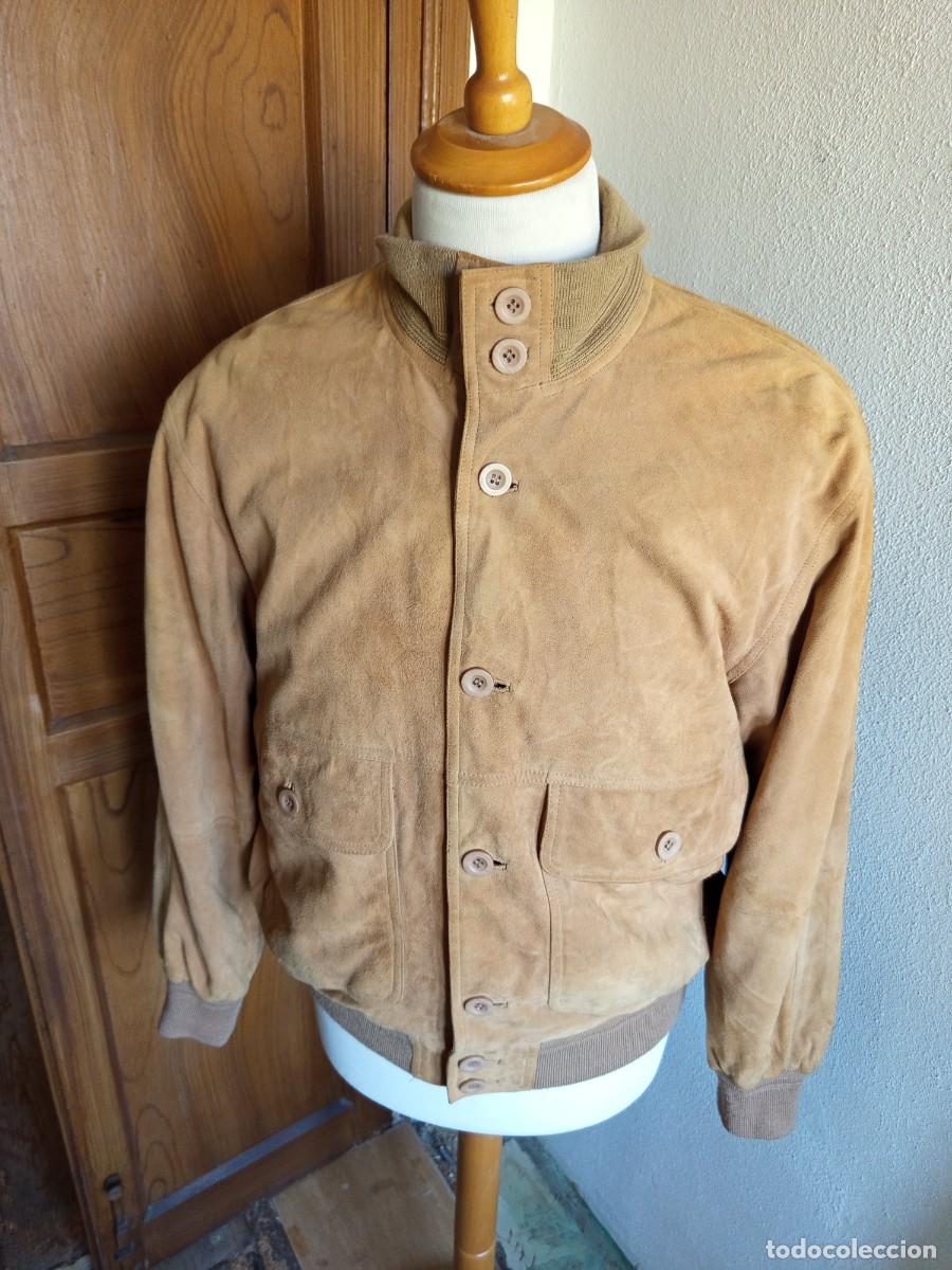 Vintage: Chaqueta vintage para hombre de gamuza.Talla 48