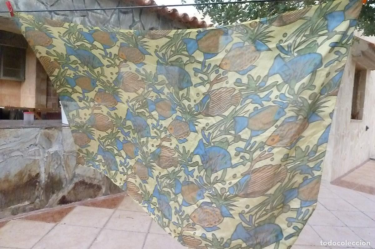 Vintage: Pareo dorado peces.. - Foto 3
