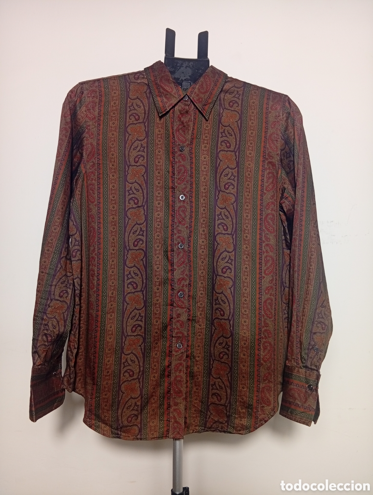Vintage: Camisa Lauren Ralph Lauren - Estampado Paisley/Bordado - Talla M - Vintage&rdquo;