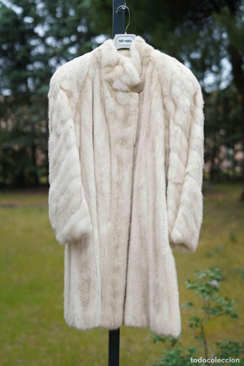 Vintage: CHAQUETON DE LOMOS DE VISON ERLA DE COLOR NATURAL