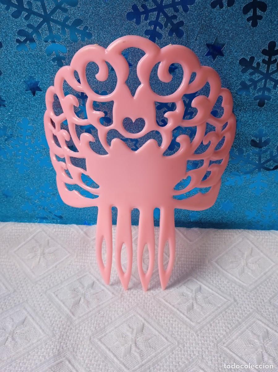 Vintage: PEINETA ROSA-18X12 CM