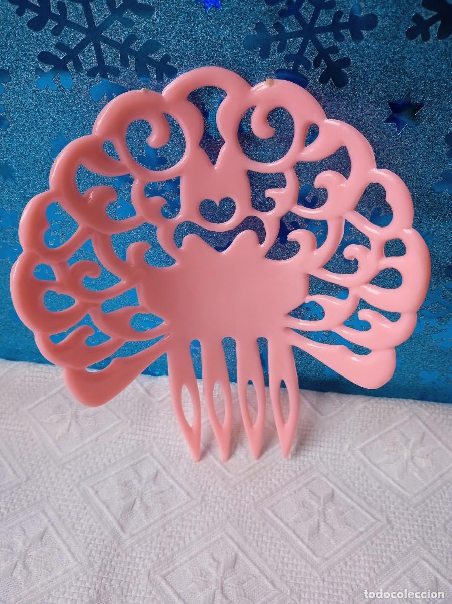Vintage: PEINETA ROSA-18X12 CM - Foto 2