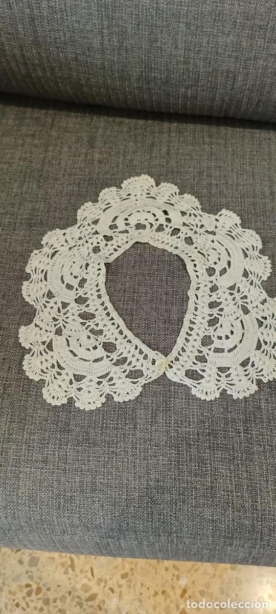 Vintage: Cuello hecho a mano de ganchillo