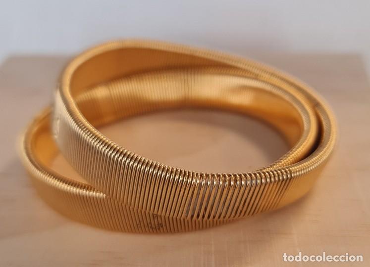 Vintage: Ligueros o Sujetamangas ingleses dorados