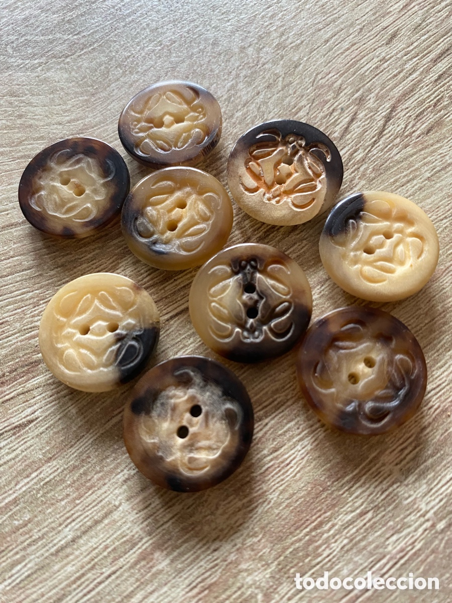 Vintage: Juego de nueve botones de Loewe - Foto 3