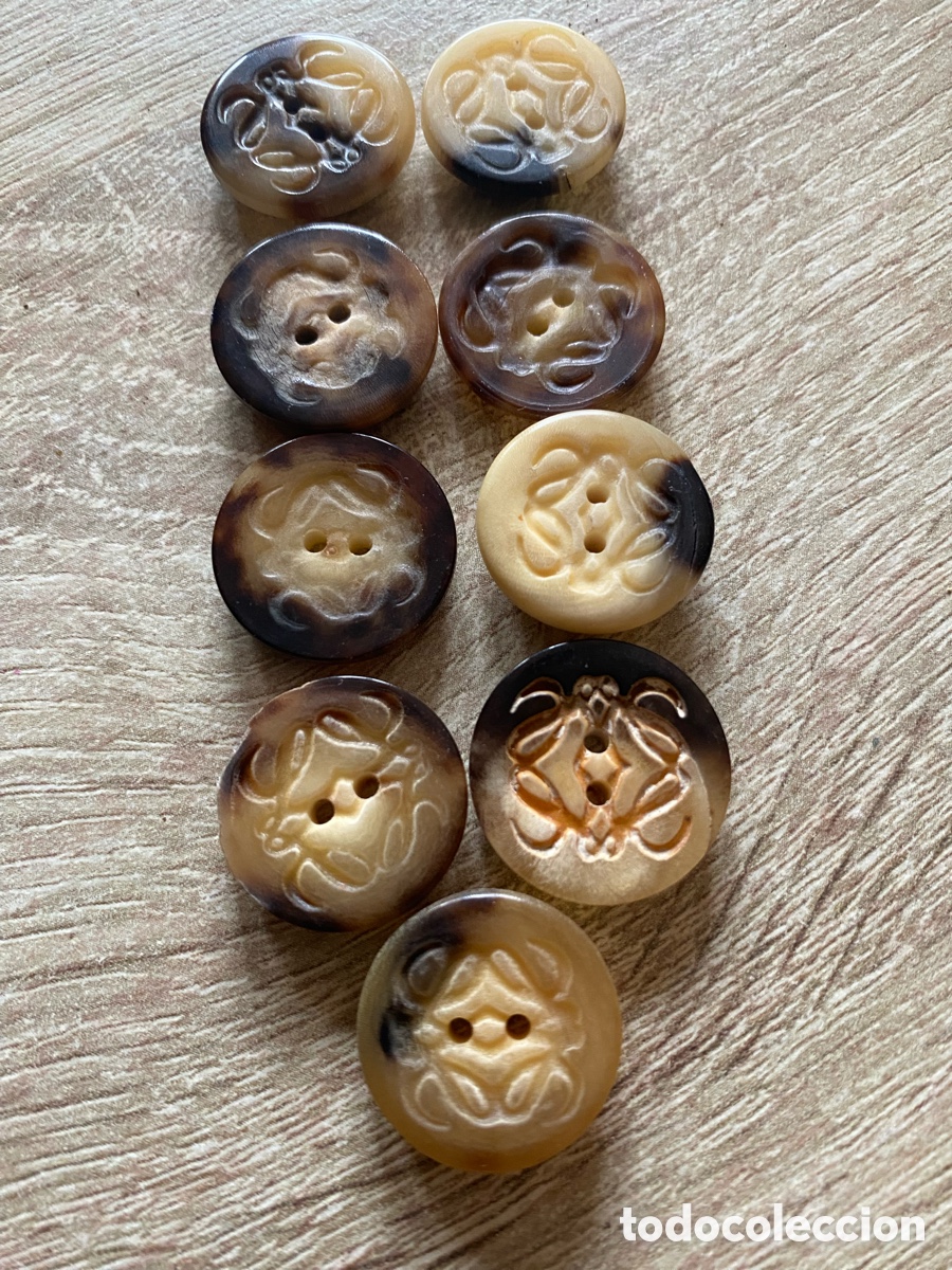 Vintage: Juego de nueve botones de Loewe - Foto 1