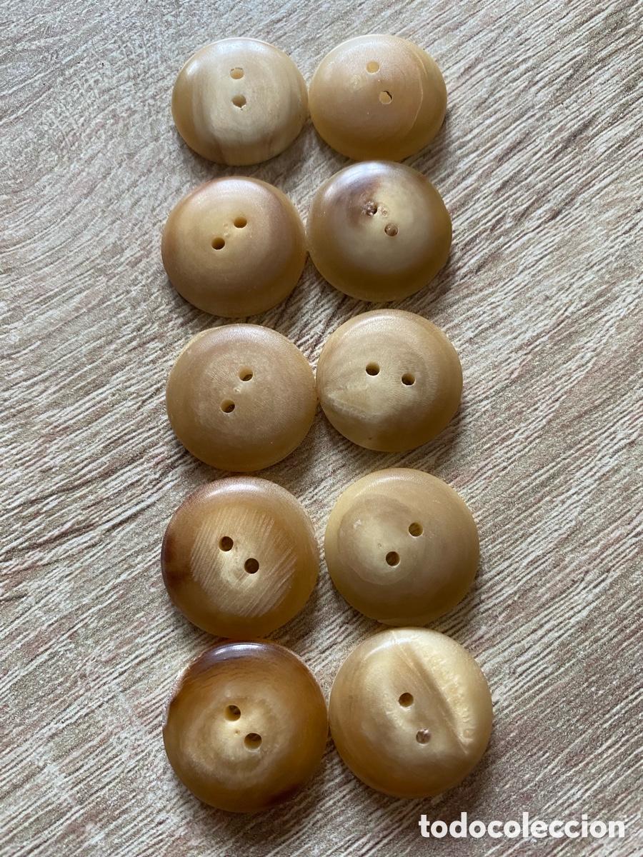 Vintage: Juego de 10 botones de Loewe - Foto 2
