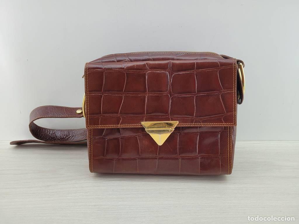 Vintage: BOLSO DE PIEL DE COCODRILO - Foto 2