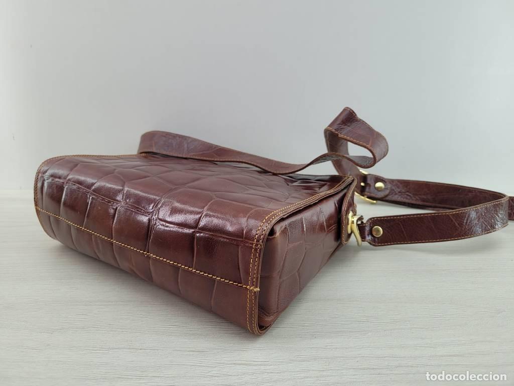 Vintage: BOLSO DE PIEL DE COCODRILO - Foto 4