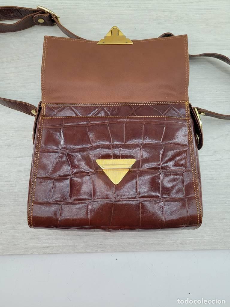 Vintage: BOLSO DE PIEL DE COCODRILO - Foto 5
