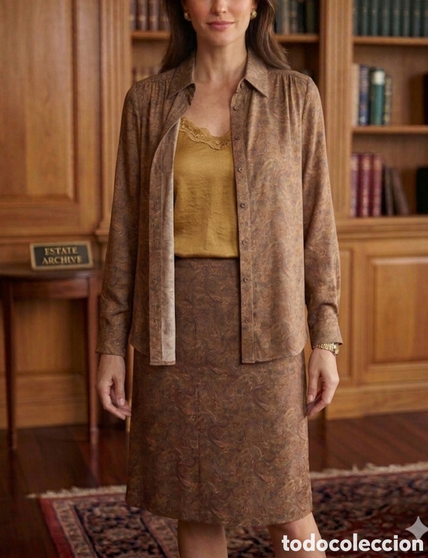 Vintage: Vintage Lasserre Paris &ndash; 100% Pura Lana Virgen &ndash; Sin uso T.40