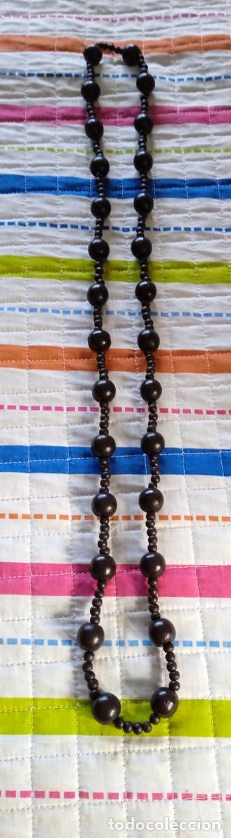 Vintage: COLLAR DE MADERA DE LOS A&Ntilde;OS 80 - Foto 4